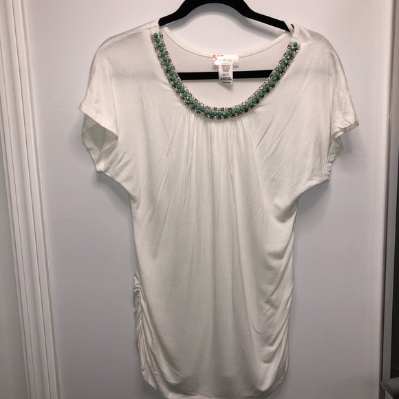 Maternity Shirt with Neck Detail - Picture 5 of 6